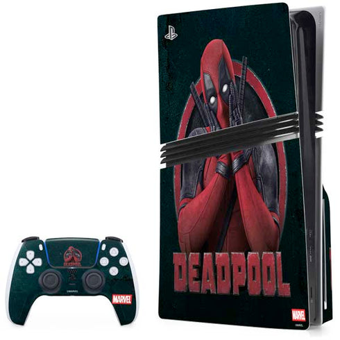 Marvel Deadpool Legacy Surprised Deadpool PlayStation PS5 Skins